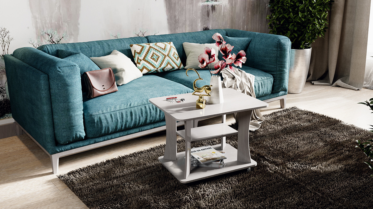 Стол Журнальный Тип 8 Ясень Шимо/Ш-600× Д-800 × В-583 мм