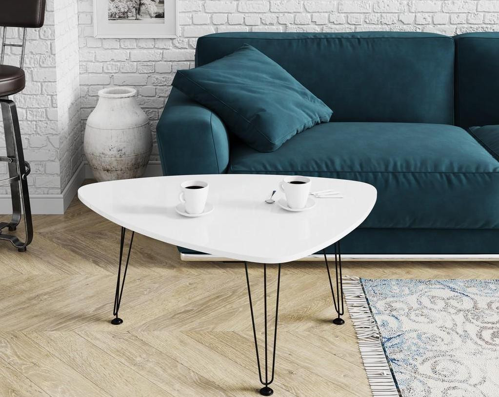 Стол Журнальный №13 Белый Глянец/Ш-930 х В-450 х Г-673 мм