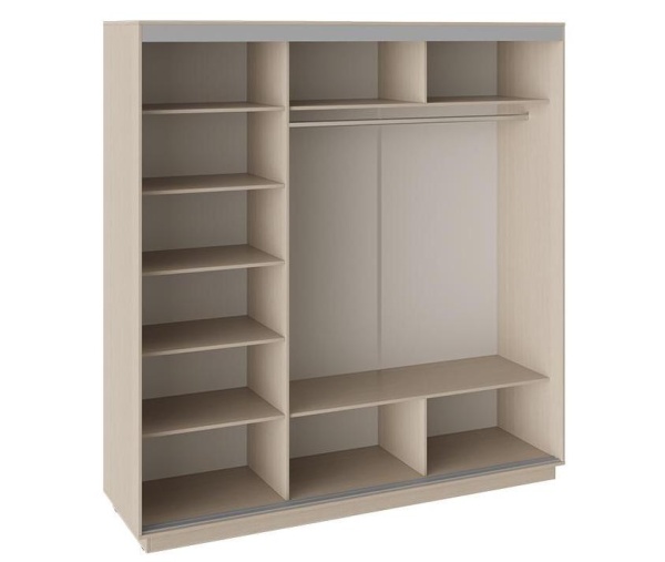 Шкаф-Купе 3-х Створчатый Зеркальный (Ш-2100 × В-2200 × Г-600)/Разные Цвета