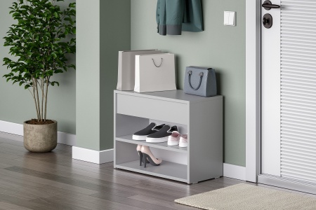 Обувница Айден 600 серый
