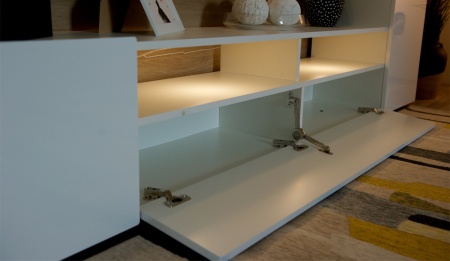 Стенка Лара Белый Глянец 