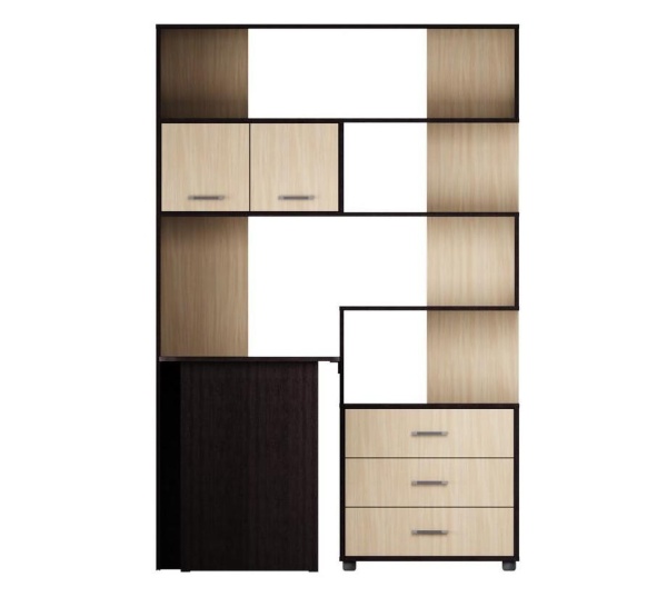 Уголок Школьника Паскаль №3 Разные Цвета (Д-1300 х В-1950 х Г-1300 мм)